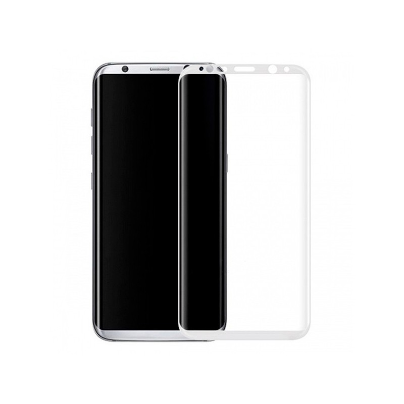 Cristal Templado Completo Blanco para Samsung Galaxy S8 Plus