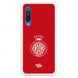 Carcasa Oficial  Girona FC Escudo Equi roja para Xiaomi Mi 9 SE- La Casa de las Carcasas