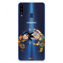 Funda para Samsung Galaxy A20S Oficial de Dragon Ball Goten y Trunks Fusión - Dragon Ball