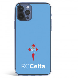 Funda para iPhone 12 Pro Max del Celta Escudo Fondo Azul - Licencia Oficial RC Celta