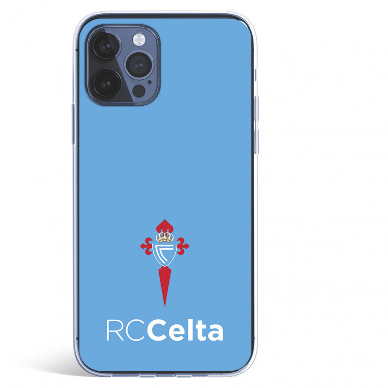 Funda para iPhone 12 del Celta Escudo Fondo Azul - Licencia Oficial RC Celta
