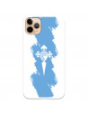 Funda para iPhone 11 Pro Max del Celta Escudo Trazo Azul - Licencia Oficial RC Celta
