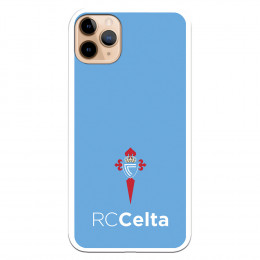 Funda para iPhone 11 Pro Max del Celta Escudo Fondo Azul - Licencia Oficial RC Celta