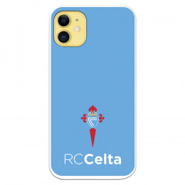 Funda para iPhone 11 del Celta Escudo Fondo Azul - Licencia Oficial RC Celta