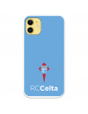 Funda para iPhone 11 del Celta Escudo Fondo Azul - Licencia Oficial RC Celta