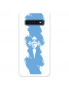 Funda para Samsung Galaxy S10 Plus del Celta Escudo Trazo Azul - Licencia Oficial RC Celta