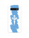 Funda para Samsung Galaxy S10 del Celta Escudo Trazo Azul - Licencia Oficial RC Celta