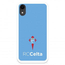 Funda para iPhone XR del Celta Escudo Fondo Azul - Licencia Oficial RC Celta