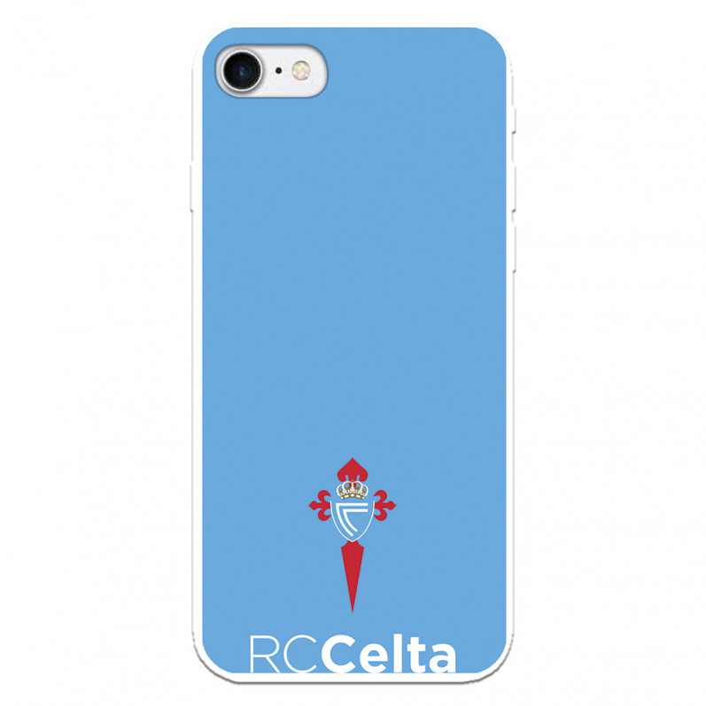 Funda para iPhone 7 del Celta Escudo Fondo Azul - Licencia Oficial RC Celta