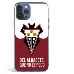 Funda para iPhone 12 Pro Max del Albacete Escudo "Del Albacete que no es poco" - Licencia Oficial Albacete Balompié