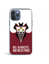 Funda para iPhone 12 del Albacete Escudo "Del Albacete que no es poco" - Licencia Oficial Albacete Balompié