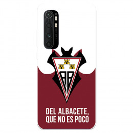 Funda para Xiaomi Mi Note 10 Lite del Albacete Escudo "Del Albacete que no es poco" - Licencia Oficial Albacete Balompié