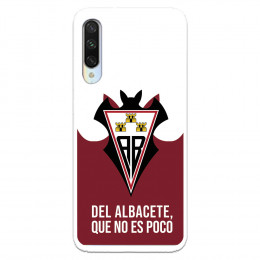 Funda para Xiaomi Mi A3 del Albacete Escudo "Del Albacete que no es poco" - Licencia Oficial Albacete Balompié