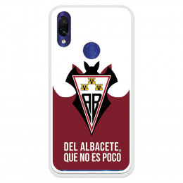 Funda para Xiaomi Redmi 7 del Albacete Escudo "Del Albacete que no es poco" - Licencia Oficial Albacete Balompié