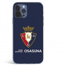 Funda para iPhone 12 del Osasuna Escudo Fondo Azul - Licencia Oficial CA Osasuna