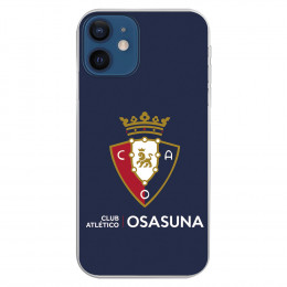 Funda para iPhone 12 Mini del Osasuna Escudo Fondo Azul - Licencia Oficial CA Osasuna