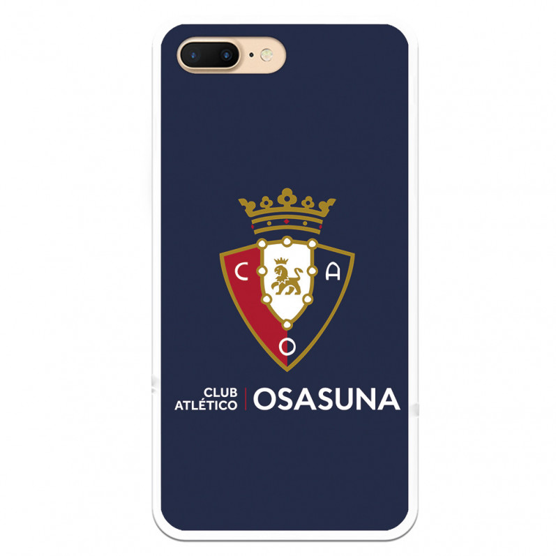 Funda para iPhone 7 Plus del Osasuna Escudo Fondo Azul - Licencia Oficial CA Osasuna