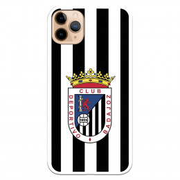 Funda para iPhone 11 Pro Max del Badajoz Escudo Blanquinegro - Licencia Oficial Club Deportivo Badajoz