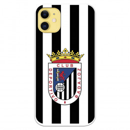 Funda para iPhone 11 del Badajoz Escudo Blanquinegro - Licencia Oficial Club Deportivo Badajoz