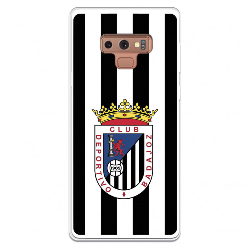 Funda para Samsung Galaxy Note 9 del Badajoz Escudo Blanquinegro - Licencia Oficial Club Deportivo Badajoz
