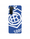 Funda para Huawei P40 Lite 5G del Recre Escudo Fondo Azul - Licencia Oficial Real Club Recreativo de Huelva