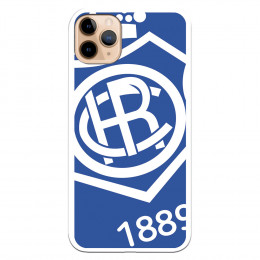 Funda para iPhone 11 Pro Max del Recre Escudo Fondo Azul - Licencia Oficial Real Club Recreativo de Huelva