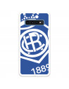 Funda para Samsung Galaxy S10 Plus del Recre Escudo Fondo Azul - Licencia Oficial Real Club Recreativo de Huelva