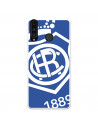 Funda para Huawei P30 Lite del Recre Escudo Fondo Azul - Licencia Oficial Real Club Recreativo de Huelva