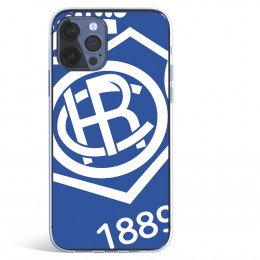 Funda para iPhone 12 Pro del Recre Escudo Fondo Azul - Licencia Oficial Real Club Recreativo de Huelva