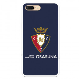 Funda para iPhone 8 Plus del Osasuna Escudo Fondo Azul - Licencia Oficial CA Osasuna