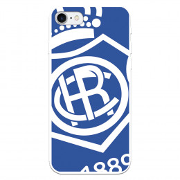 Funda para iPhone 8 del Recre Escudo Fondo Azul - Licencia Oficial Real Club Recreativo de Huelva