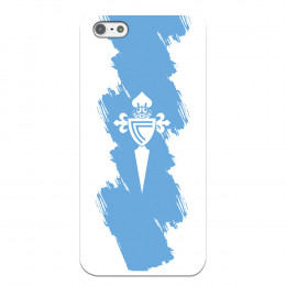 Funda para iPhone 5S del Celta Escudo Trazo Azul - Licencia Oficial RC Celta