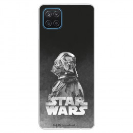 Funda para Samsung Galaxy A12 Oficial de Star Wars Darth Vader Fondo negro - Star Wars
