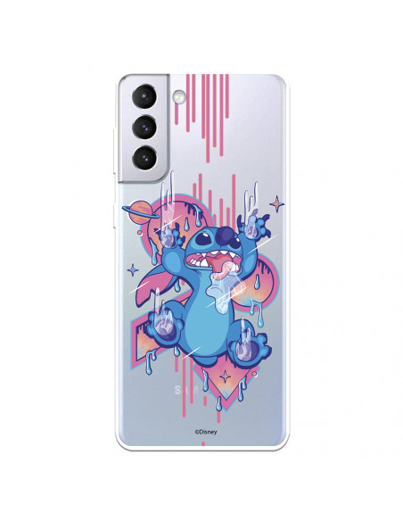 Funda para Xiaomi Redmi Note 11 Oficial de Disney Stitch Graffiti - Lilo &  Stitch