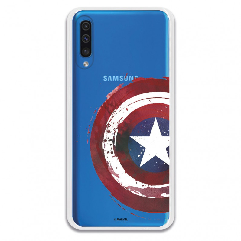 Carcasa Oficial Escudo Capitan America para Samsung Galaxy A50- La Casa de las Carcasas