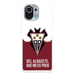 Funda para Xiaomi Mi 11 del Albacete Escudo "Del Albacete que no es poco" - Licencia Oficial Albacete Balompié