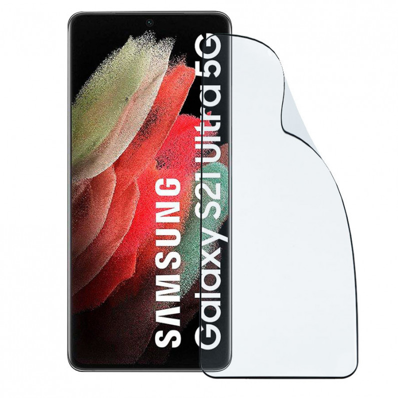 Cristal Templado Completo  Irrompible para Samsung Galaxy S21 Ultra.