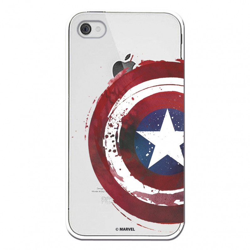 Carcasa Oficial Escudo Capitan America para iPhone 4S- La Casa de las Carcasas