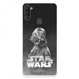 Funda para Samsung Galaxy M11 Oficial de Star Wars Darth Vader Fondo negro - Star Wars