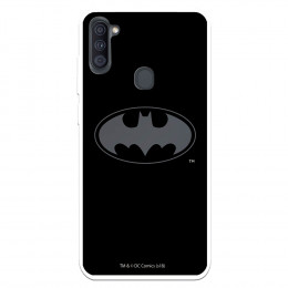 Funda para Samsung Galaxy M11 Oficial de DC Comics Batman Logo Transparente - DC Comics