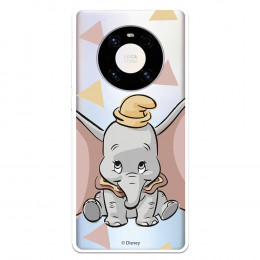 Funda para Huawei Mate 40 Pro Oficial de Disney Dumbo Silueta Transparente - Dumbo