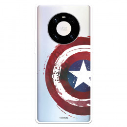 Funda para Huawei Mate 40 Pro Oficial de Marvel Capitán América Escudo Transparente - Marvel