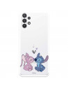Funda para Samsung Galaxy A32 5G Oficial de Disney Angel & Stitch Beso - Lilo & Stitch