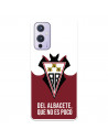 Funda para OnePlus 9 del Albacete Escudo "Del Albacete que no es poco" - Licencia Oficial Albacete Balompié