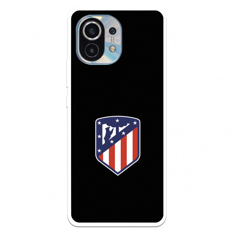 Funda para Xiaomi Mi 11 del Atleti Escudo Fondo Negro - Licencia Oficial Atlético de Madrid
