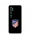 Funda para Xiaomi Mi Note 10 Pro del Atleti Escudo Fondo Negro - Licencia Oficial Atlético de Madrid