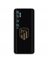 Funda para Xiaomi Mi Note 10 Pro del Atleti Escudo Dorado Fondo Negro - Licencia Oficial Atlético de Madrid