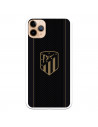 Funda para iPhone 11 Pro Max del Atleti Escudo Dorado Fondo Negro - Licencia Oficial Atlético de Madrid