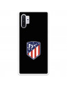 Funda para Samsung Galaxy Note 10Plus del Atleti Escudo Fondo Negro - Licencia Oficial Atlético de Madrid