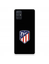 Funda para Samsung Galaxy A71 del Atleti Escudo Fondo Negro - Licencia Oficial Atlético de Madrid